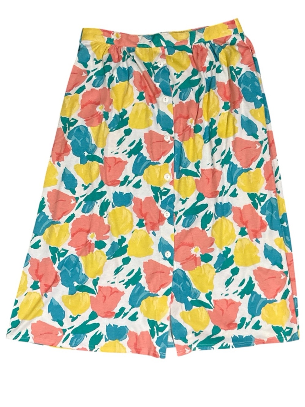 VINTAGE D’Allaird’s Floral Button Front Skirt